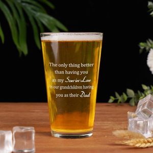 15 once di birra da una pinta di vetro "l'unica cosa migliore per avere <span class=keywords><strong>il</strong></span> mio bicchiere da bere" regalo di compleanno di Natale per <span class=keywords><strong>il</strong></span> <span class=keywords><strong>genero</strong></span> - Product Image 3