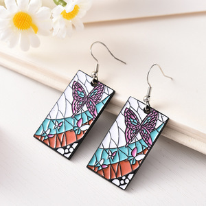 Pendientes colgantes de aleación de Anime Kamado Tanjirou Kochou <span class=keywords><strong>Shinobu</strong></span> Demon Slayer pendientes para Mujeres Hombres accesorios de joyería para disfraz regalo - Product Image 4