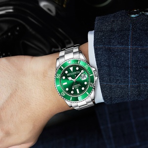 Reloj de Lujo para Hombre Más Vendido, Reloj de Cuarzo de 41 mm con Logotipo Personalizado para Hombre, Correa de Acero Inoxidable, 5 ATM, Resistente al Agua, Reloj de Pulsera Masculino - Product Image 6