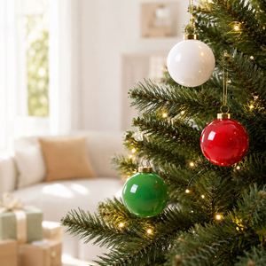 Festive Christmas <b>Bauble</b> Fine Bone China <b>Ceramic</b> Hanging Decorated Balls Decoration Xmas Tree Ornament - Product Image 2