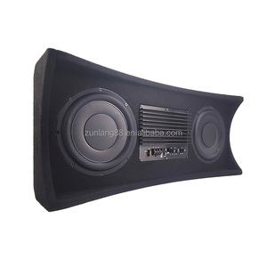 Caisson de basses fortes pour <span class=keywords><strong>voiture</strong></span>, enceinte de haut-parleur à double caisson de basses actif de 10 pouces, boîte de haut-parleurs à double chargement pour <span class=keywords><strong>voiture</strong></span> - Product Image 2