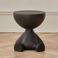 Table basse et table d'appoint modernes en plastique, meubles multifonctionnels pour salon avec rangement