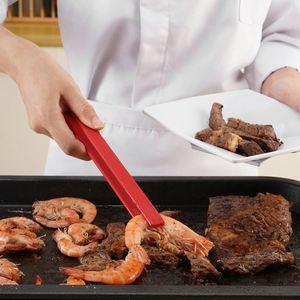 Ciseaux de cuisine, pinces et brosse coréennes pour barbecue, en acier inoxydable, à lame dentelée, multifonctionnels, nouveaux et personnalisés - Product Image 3