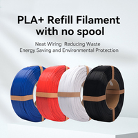 ESUN PLA+ Filament de rechange 1,75mm pour imprimante 3D 1 kg, sans bobine impression FDM à grande vitesse, résistance renforcée