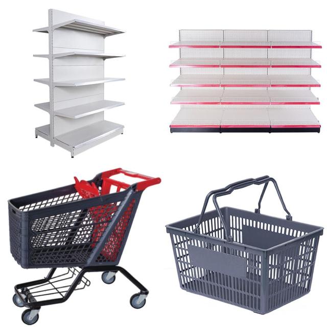 Grocery Shelve Stand Retail Store Display Rack Standard Supermarket Shelf Heavy Duty Gondola Shelving Supplier