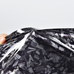 TPU cao linh hoạt bóng đen giả mạo sợi carbon xe vinyl bọc phim Sticker không khí phát hành miễn phí tự dính xe Gói phim - Product Image 1