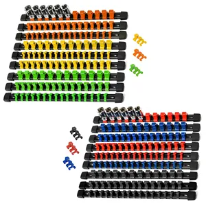 1/4 “3/8” 1/2 ”扳手支架直塑料通用套筒组织器轨道支架修理工具套筒支架