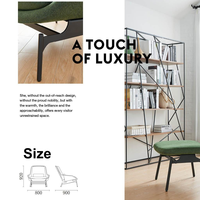 Fauteuil simple moderne, canapé lounge, ensemble de canapés lounge, chaise longue, fauteuil d'appoint en tissu avec ottoman