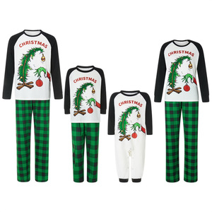 Pyjamas de Noël assortis pour la famille, imprimé de dessins animés mignons, design personnalisé, combinaison de pyjama pour la maison, <span class=keywords><strong>ensemble</strong></span> pour la famille - Product Image 2
