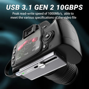 OEM M.2 NVMe SSD kandang USB 3.1 Gen2 10Gbps, dengan sekrup dudukan kamera untuk ponsel PC, stok tersedia untuk pesanan jumlah besar - Product Image 6