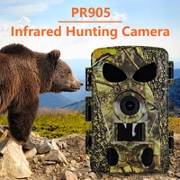 Caméra de chasse PR905W à détection de mouvement 5K WIFI 60MP avec contrôle par application, vision nocturne, surveillance extérieure pour la faune