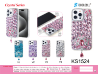 Coque de téléphone portable personnalisable de luxe en TPU avec strass diamantés, antichoc, support magnétique, plusieurs couleurs