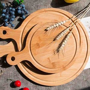 Tùy Chỉnh Tái Sử Dụng Bánh Pizza Vỏ Hội Đồng Quản Trị Tre Charcuterie Hội Đồng Quản Trị Gỗ Bánh Pizza Hội Đồng Quản Trị Với Xử Lý Phục Vụ Khay - Product Image 5