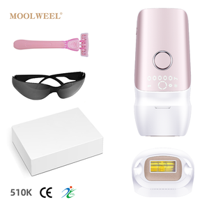 เครื่องกำจัดขน IPL LED แบบพกพา Moolweel T013C พร้อมฟังก์ชั่นฟื้นฟูผิว รักษาสิว ระบบทำความเย็นด้วยน้ำแข็ง ใช้งานได้ที่บ้าน สำหรับผิวกาย - Product Image 1