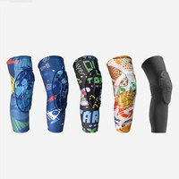 Protector de Codo y Rodilla para Jóvenes, Mangas de Compresión con Diseño Espacial, Equipo de Protección para Niños y Niñas, Fútbol, Baloncesto, Lucha Libre