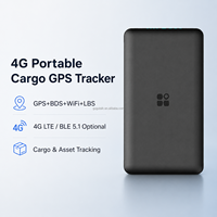 Traceur GPS portable 4G pour marchandises, dispositif de suivi d'actifs GPS BDS WiFi LBS avec capteur de température et d'humidité
