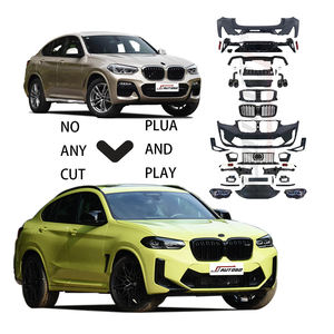 2023 nuovo Kit carrozzeria di Design per <span class=keywords><strong>BMW</strong></span> <span class=keywords><strong>X4</strong></span> G02 <span class=keywords><strong>2018</strong></span> 2019 2020 2021 aggiornamento a 2022 F98 LCI X4M stile anteriore lampada della griglia del paraurti anteriore assy - Product Image 1