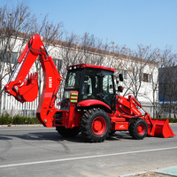 Livraison Gratuite - Chargeuse-pelleteuse diesel 4x4 haut de gamme, nouvelle compacte, LANDWARD, chargeuse-pelleteuse sur roues