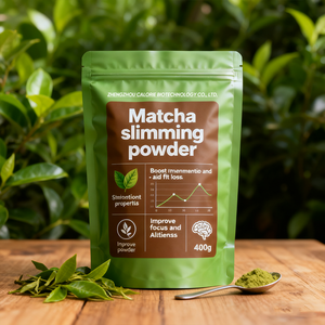 Poudre de matcha décaféinée 100g, végétalienne, sans OGM, qualité culinaire, style japonais, thé vert en poudre, complément alimentaire - Product Image 1