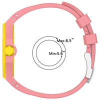 Compatible con el reloj inteligente X de edición conjunta Royal Pop con correa integrada de silicona.