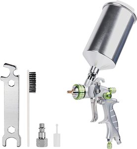 Pistolet à peinture pneumatique à alimentation par gravité Huepar SG240T 1000 ml 1,3 mm, outil pneumatique à haute pression, pulvérisateur de <span class=keywords><strong>vernis</strong></span>, pistolet de pulvérisation HVLP - Product Image 1