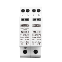 AC SPD TOMZN 4P 3P + N 36mm 20KA ~ 40KA 275V maison parafoudre protection dispositif de protection parafoudre basse tension