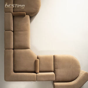 Juego <span class=keywords><strong>de</strong></span> sofás italianos, muebles reclinables, juego <span class=keywords><strong>de</strong></span> sofás Juliette en forma <span class=keywords><strong>de</strong></span> L - Product Image 3