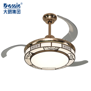 Lampe de ventilateur de plafond invisible, plafonnier avec ventilateur électrique à télécommande pour salle à manger salon chamb - Product Image 1