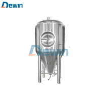 Cuve de fermentation conique à double enveloppe de 75 L pour brassage artisanal