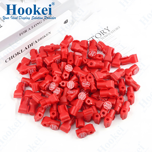 Peg <b>Hook</b> Lock Red Stop Lock Anti Theft Security <b>Hook</b> Locks for Pegboard Slat Wall <b>Display</b> <b>Hooks</b> - Product Image 2