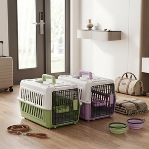 Transportín de Mascotas para Viajes en Avión, Jaula de Transporte Portátil para Perros y Gatos, Aprobado para Vehículos y <span class=keywords><strong>Vuelos</strong></span>, Transpirable, con Logotipo Personalizado Disponible - Product Image 6