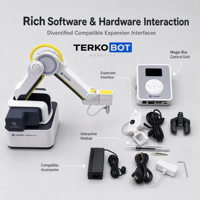 DOBOT Magician Lite Kit de Brazo Robótico Educativo con Visión IA, Pinza Robótica con Ventosa, Robot de Escritorio para Laboratorio STEM y Enseñanza Escolar