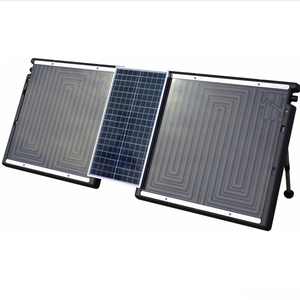 Twin panel năng lượng mặt trời hồ bơi Bảng điều khiển sưởi ấm với pin và bơm ấm hơn Thiết bị hiệu quả để làm nóng hồ bơi của bạn - Product Image 1