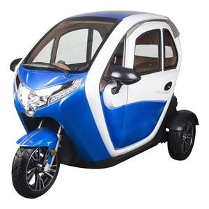 Tricycle motorisé à grande capacité de charge, tricycle électrique tuk tuk, cabine fermée, mini voiture - Product Image 1