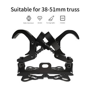 Équipement d'éclairage de scène professionnel, crochet de fixation double pliable universel noir pour éclairage - Product Image 6