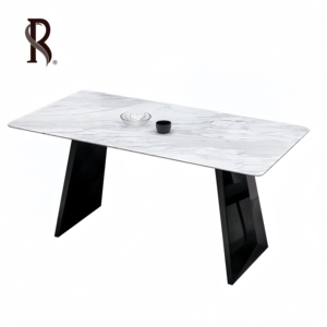 Rising Top Quality Oval Home <span class=keywords><strong>Furniture</strong></span> Comedor Juego Mesa de mesa de comedor de mármol blanco moderno para Villa <span class=keywords><strong>Casa</strong></span> de lujo - Product Image 1