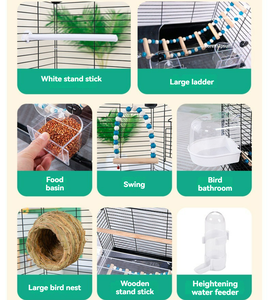 Ekolojik akıllı tasarım büyük Metal papağan Aviary Pet mağaza kanarya güvercin kuş <span class=keywords><strong>Cage</strong></span>' için üreme kafesi toptan tedarikçisi - Product Image 3