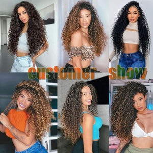 Extensiones de Cabello Sintético <span class=keywords><strong>GoGo</strong></span> Curl de 18 y 24 Pulgadas, Ondas Bohemias, para Mujer, Color Negro Natural, para Trenzas Profundas - Product Image 5