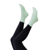 BiLu Chaussettes de Yoga en Coton Antidérapantes de Haute Qualité, Personnalisables avec Logo, pour Pilates, Emballage Inclus, Chaussettes de Créateur à Bord Côtelé pour Femmes