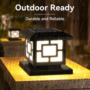 Parco moderno percorso impermeabile luci solari <span class=keywords><strong>a</strong></span> colonna <span class=keywords><strong>solare</strong></span> dimmerabile/luci solari per esterni/LED - Product Image 4