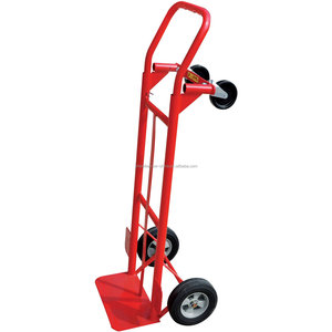 Camión manual Convertible de acero de alta resistencia, carro de 2 ruedas de doble uso y 4 ruedas con ruedas neumáticas de 10 pulgadas - Product Image 4