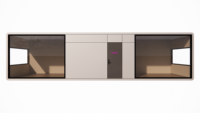 Maison Conteneur Intelligente Contemporaine Modulaire Mobile en Acier Écologique Résistante au Feu et à l'Eau pour Atelier et Boutique