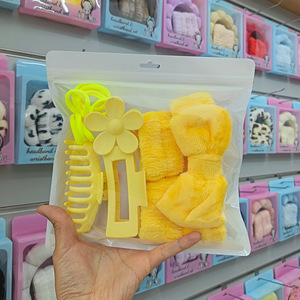 Ensemble de 16 pièces d'attaches à cheveux à haute élasticité Matte Frosted Large Grabber Flower Hair Griffe <span class=keywords><strong>Bandeau</strong></span> avec bracelets Ensemble d'accessoires pour cheveux - Product Image 6