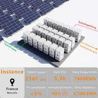 261H 261kWh 125kW Kabinet BESS Rakitan Siap Pakai (Plug and Play) LiFePO4 Pendingin Cair dengan Sistem Pemadam Kebakaran Aerosol untuk Hotel Alpine