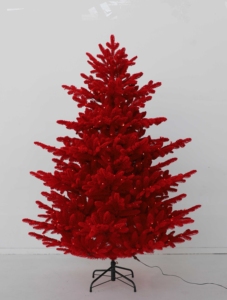 Arbre de Noël Artificiel Professionnel Pré-Éclairé à Feuilles Épaisses Uniques, Ignifuge, Haute Qualité, pour Usage Extérieur, Vente Directe Usine, OEM/ODM - Product Image 3