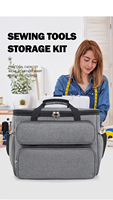 Housse de transport universelle pour machine à coudre de voyage souple Sac fourre-tout rembourré réglable Accessoires de couture supplémentaires