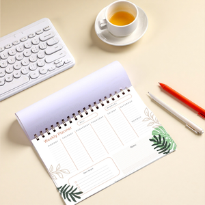 Planificador Semanal y Mensual A5 Personalizado, Bloc de Notas Espiral con Lista de Tareas y Presupuesto, Cuaderno Impreso Personalizado - Product Image 6
