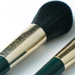 Luxury Premium Pattern Face Makeup Brush <strong>Set</strong> with Unique High-End Aluminum Ferrule for Concealer &amp; Shaving Brush Use - Product Image 4