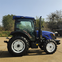 Tracteur agricole compact 50 CV diesel 4x4 à roues, haute efficacité, pour rizières, destiné au marché d'Asie du Sud-Est