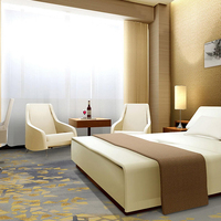 Tapis Axminster commercial 80% laine 20% nylon tissé jacquard à motif puzzle moderne antidérapant pour hôtel 5 étoiles